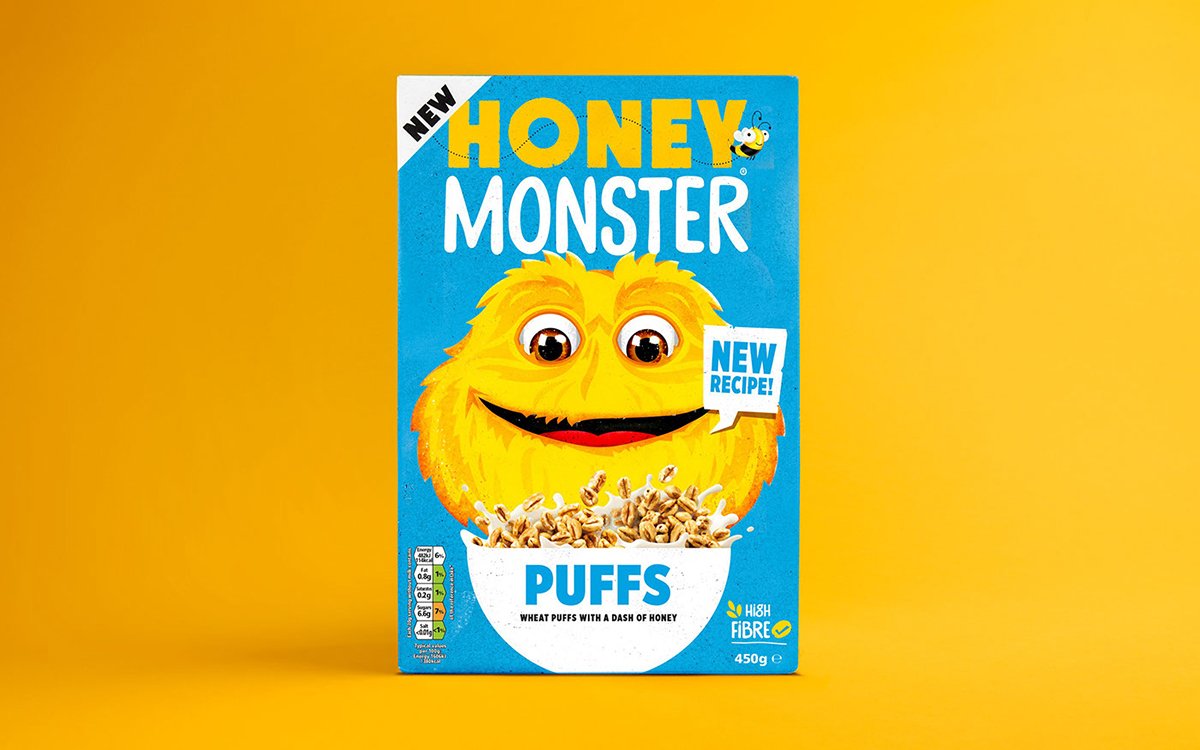 “蜂蜜怪物”谷物食品VI設(shè)計展示