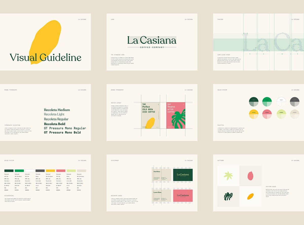 La Casiana咖啡店品牌vi設(shè)計和包裝設(shè)計，vi設(shè)計，品牌vi設(shè)計，咖啡店vi設(shè)計，咖啡店包裝設(shè)計，咖啡店品牌vi，品牌vi設(shè)計和包裝設(shè)計，深圳vi設(shè)計，左右格局