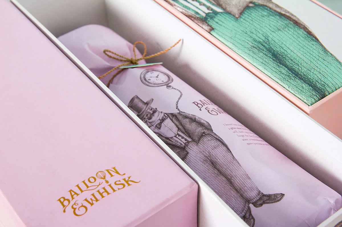 蛋糕店（食品）品牌vi設(shè)計&mdash;Balloon and Whisk 插圖賞析，vi設(shè)計，視覺形象vi設(shè)計，食品vi設(shè)計，包裝設(shè)計，蛋糕店品牌vi設(shè)計，vi品牌策劃，深圳vi設(shè)計，左右格局