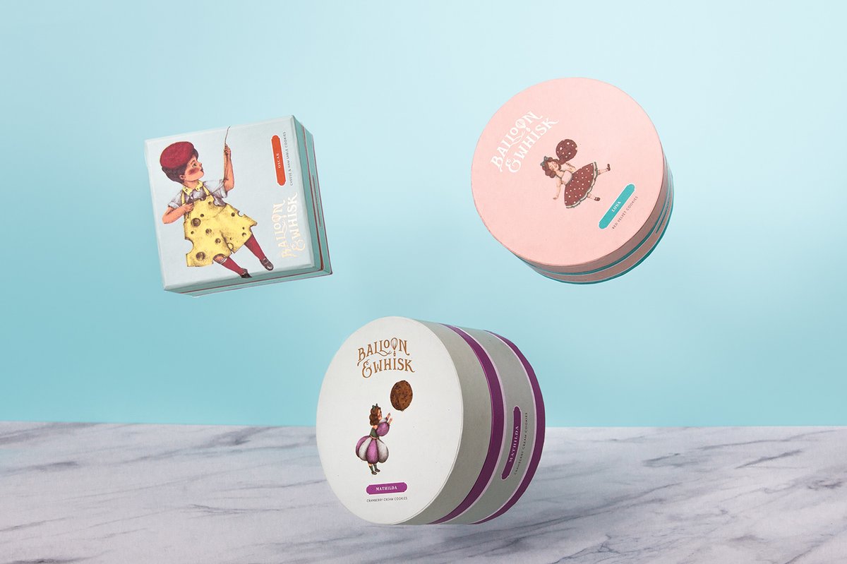 蛋糕店（食品）品牌vi設(shè)計&mdash;Balloon and Whisk 插圖賞析，vi設(shè)計，視覺形象vi設(shè)計，食品vi設(shè)計，包裝設(shè)計，蛋糕店品牌vi設(shè)計，vi品牌策劃，深圳vi設(shè)計，左右格局