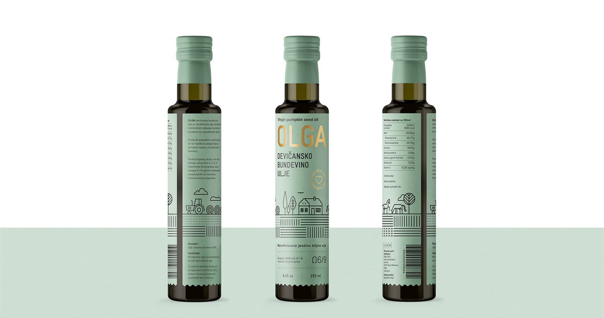 （餐飲）OLGA南瓜籽油品牌包裝vi設(shè)計(jì)欣賞，vi設(shè)計(jì)，包裝vi設(shè)計(jì)，餐飲品牌vi設(shè)計(jì)，餐飲vi設(shè)計(jì)，品牌包裝vi設(shè)計(jì)，品牌vi設(shè)計(jì)，vi品牌策劃，深圳vi設(shè)計(jì)，左右格局