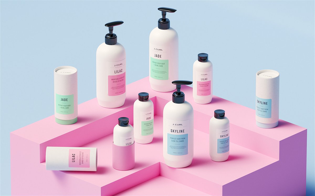 護(hù)發(fā)品 J. Curl 品牌包裝vi設(shè)計(jì)和品牌策略，vi設(shè)計(jì)，視覺形象設(shè)計(jì)，化妝品品牌vi設(shè)計(jì)，化妝品vi設(shè)計(jì)，品牌vi設(shè)計(jì)，包裝設(shè)計(jì)，vi品牌策劃，深圳vi設(shè)計(jì)，左右格局