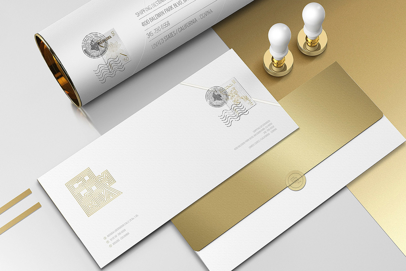 國外城市插畫郵票品牌vi設(shè)計案例，城市品牌vi設(shè)計，vi形象設(shè)計，深圳vi設(shè)計，左右格局