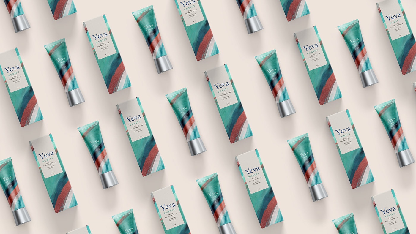  YEVA個性化護膚品品牌VI設計&mdash;多樣化的產(chǎn)品包裝塑造，化妝品VI設計，VI形象設計，品牌包裝設計，深圳VI設計