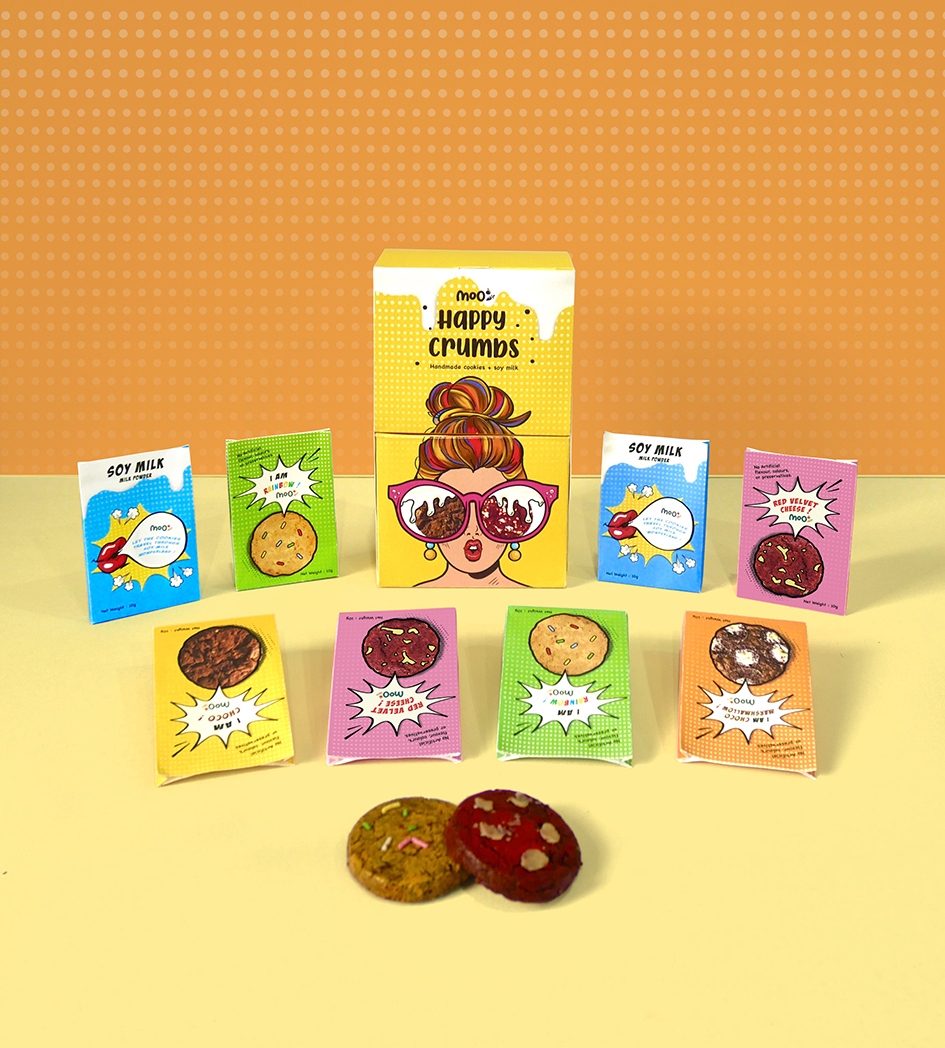 快樂的面包屑素食包裝設(shè)計