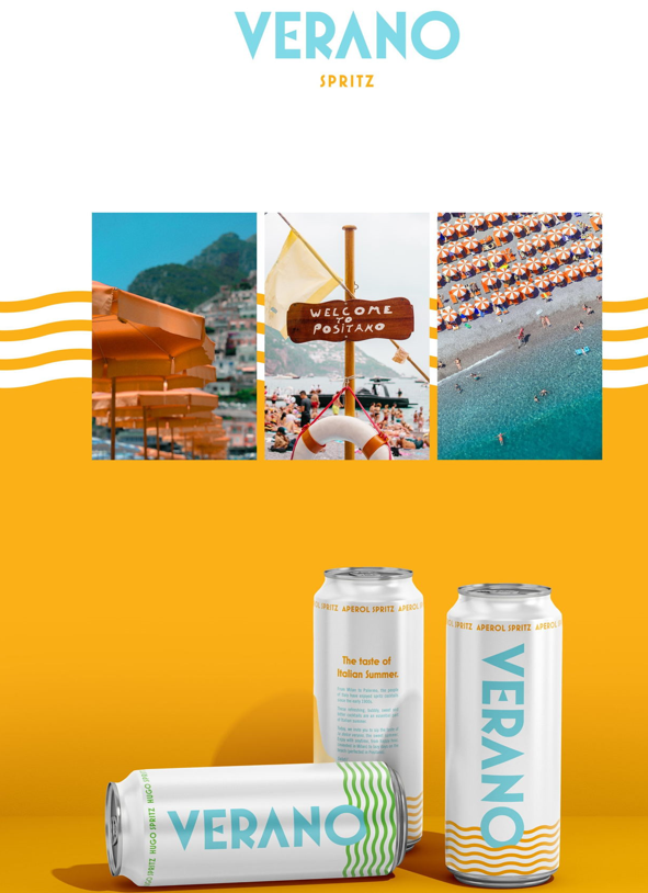 維拉諾&middot;斯普利茨罐裝雞尾酒的包裝設(shè)計