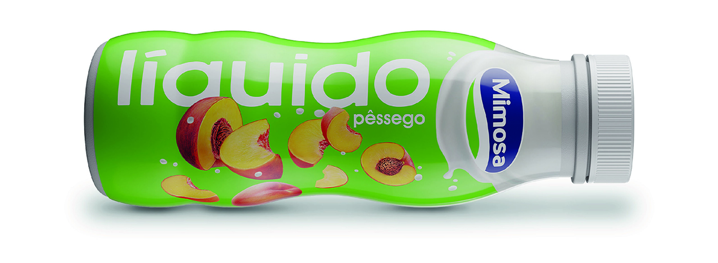 含羞草品牌酸奶的包裝設(shè)計帶給消費者便利性和幸福感