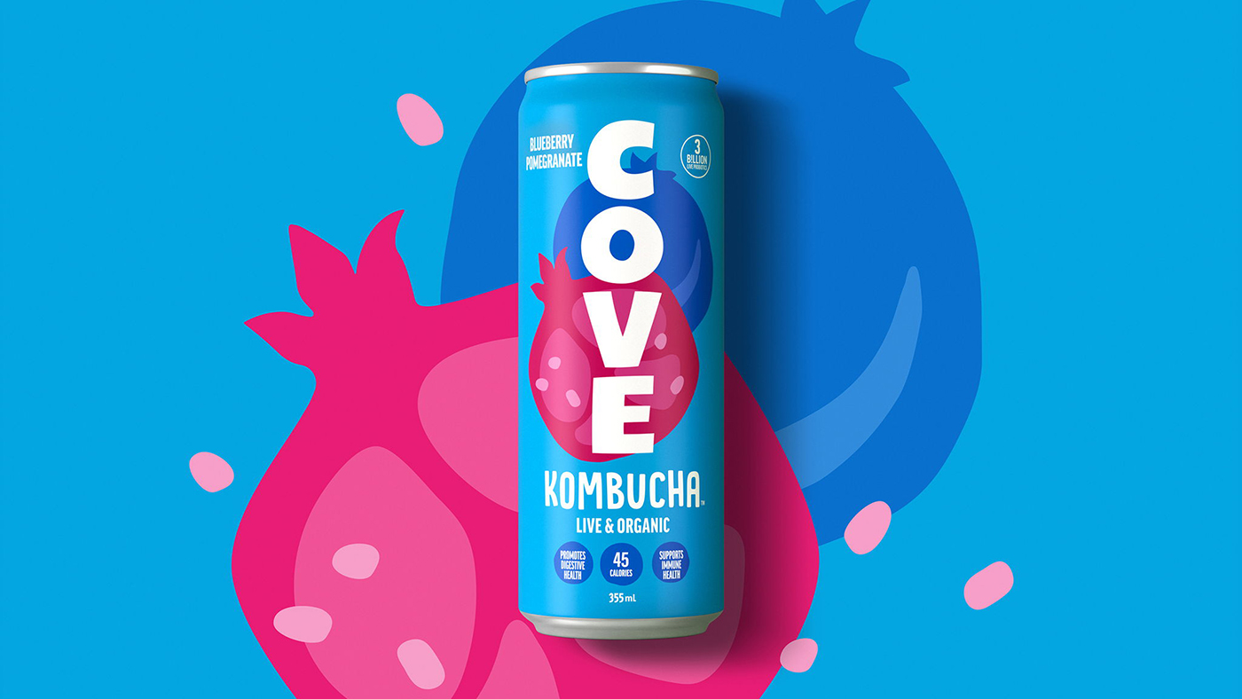 康普茶包裝設計有助于以煥然一新的視覺品牌設計風格促進腸道健康 康普茶包裝設計有助于以煥然一新的視覺品牌設計風格促進腸道健康