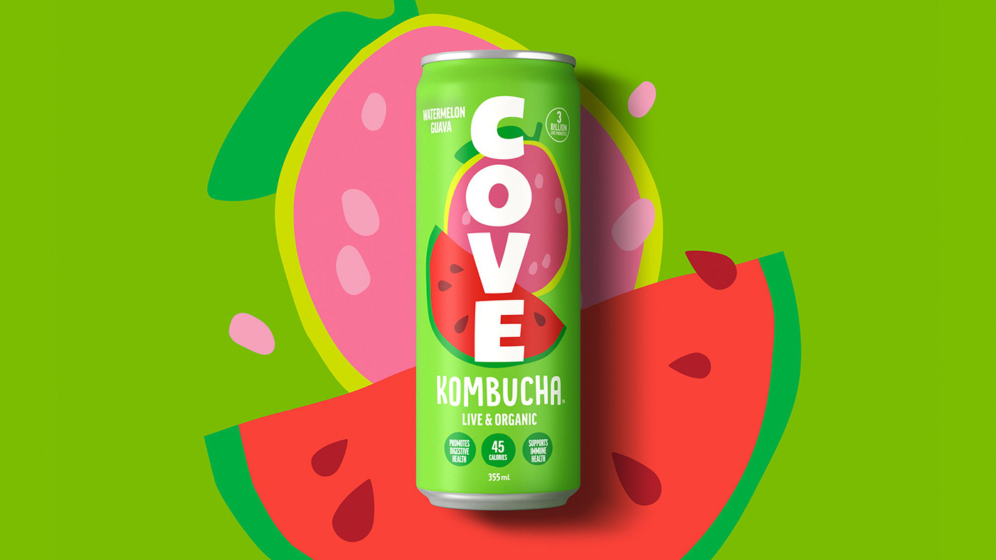 康普茶包裝設計有助于以煥然一新的視覺品牌設計風格促進腸道健康 康普茶包裝設計有助于以煥然一新的視覺品牌設計風格促進腸道健康