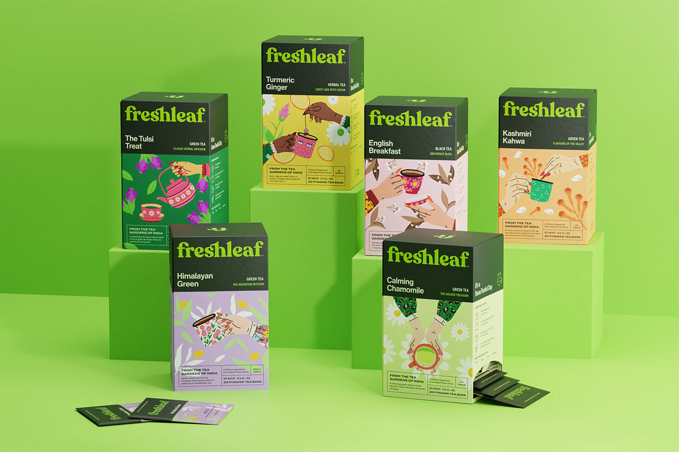 品牌包裝設(shè)計：維達(dá)托影響在新鮮葉子的包裝設(shè)計中突出人性