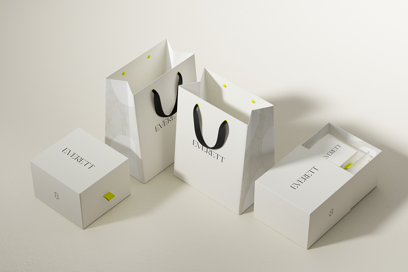 品牌包裝設(shè)計(jì)：埃弗雷特的珠寶包裝設(shè)計(jì)視覺呈現(xiàn)高端、大方、時(shí)尚